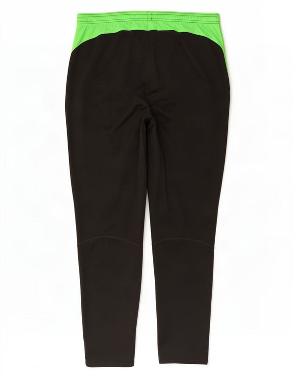 Мужские спортивные брюки Nike Dri Fit, большие черные полиэстер с цветными блоками