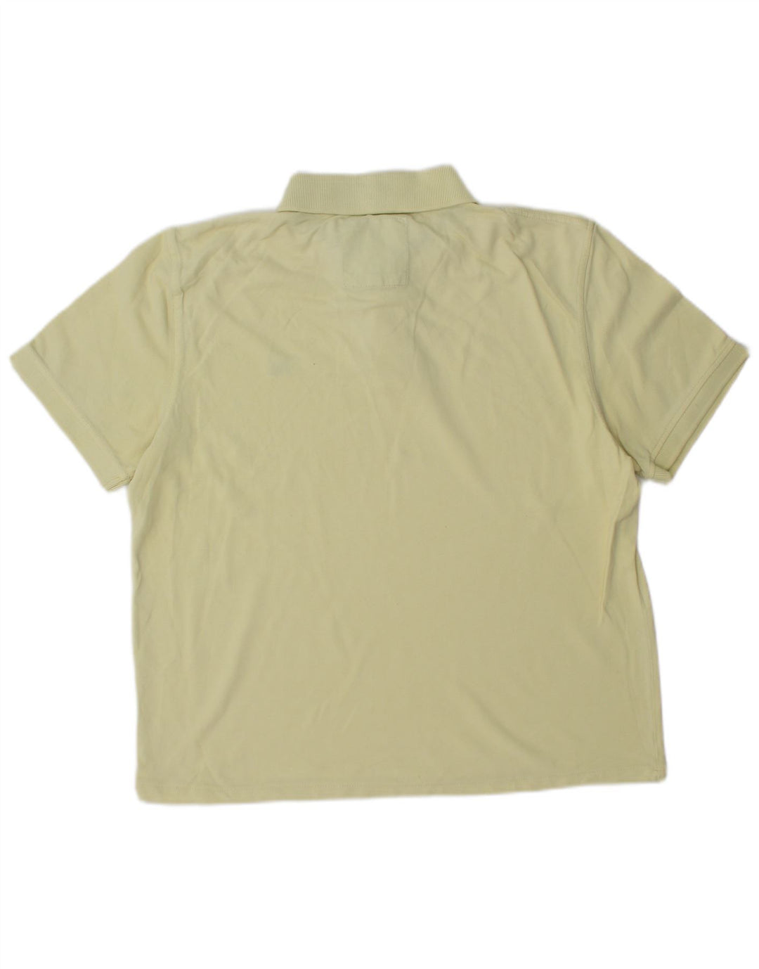 CREW CLOTHING Мужская рубашка-поло среднего желтого цвета