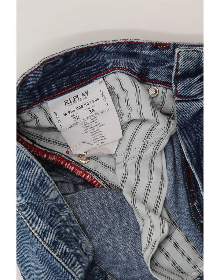Мужские джинсы Replay Jeto Slim W32 L30, синий хлопок