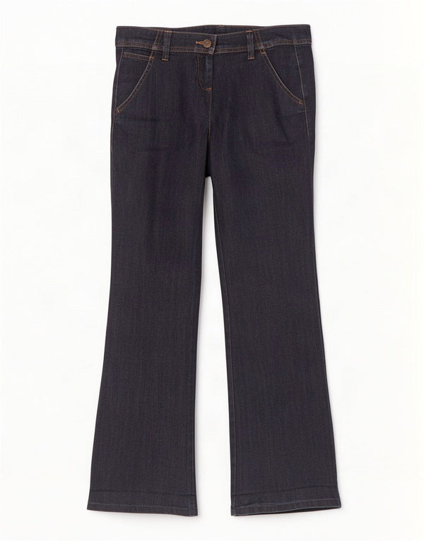 Женские расклешенные джинсы Benetton IT 42 Medium W30 L31 Темно-синие