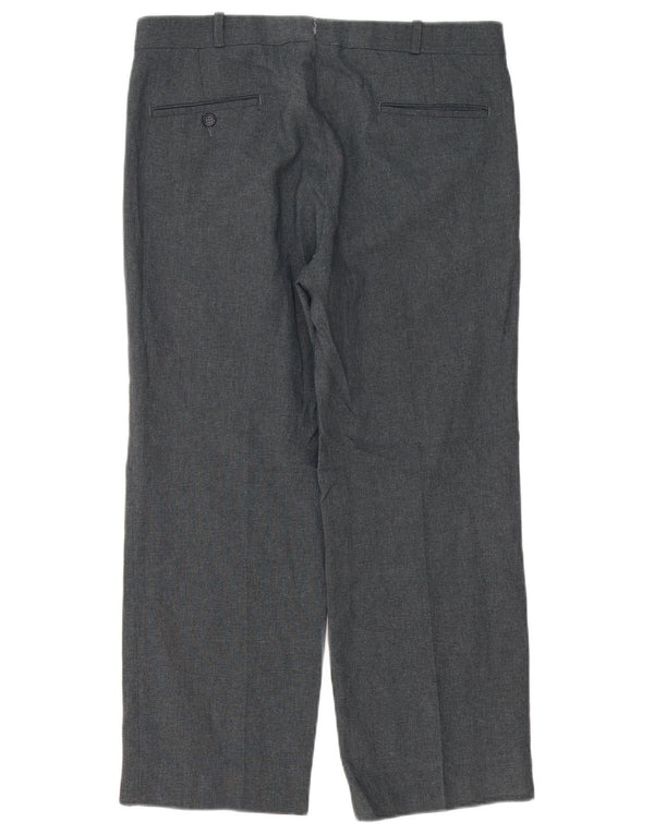 Мужские широкие брюки Farah W32 L26 из полиэстера серого цвета
