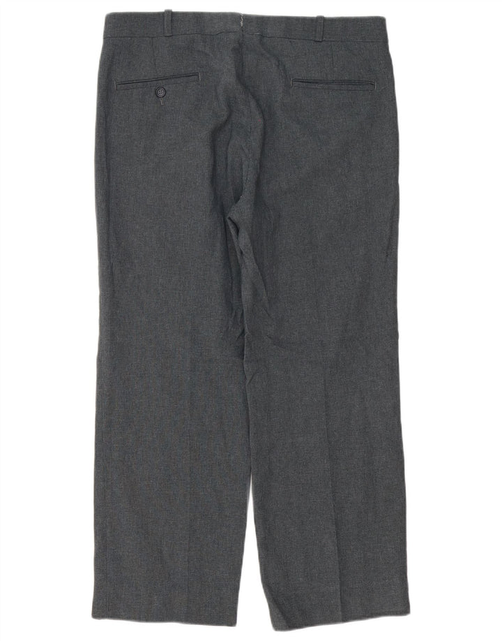 Мужские широкие брюки Farah W32 L26 из полиэстера серого цвета