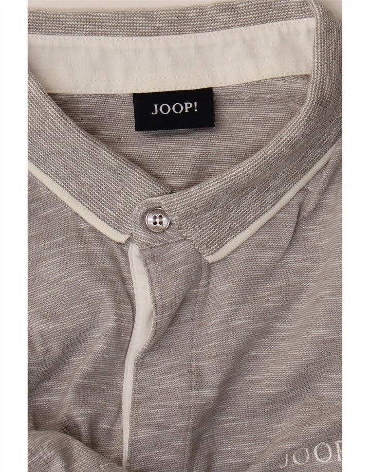 JOOP Mens Polo Shirt Medium Grey Flecked Vintage Joop and Second-Hand Joop from Messina Hembry 