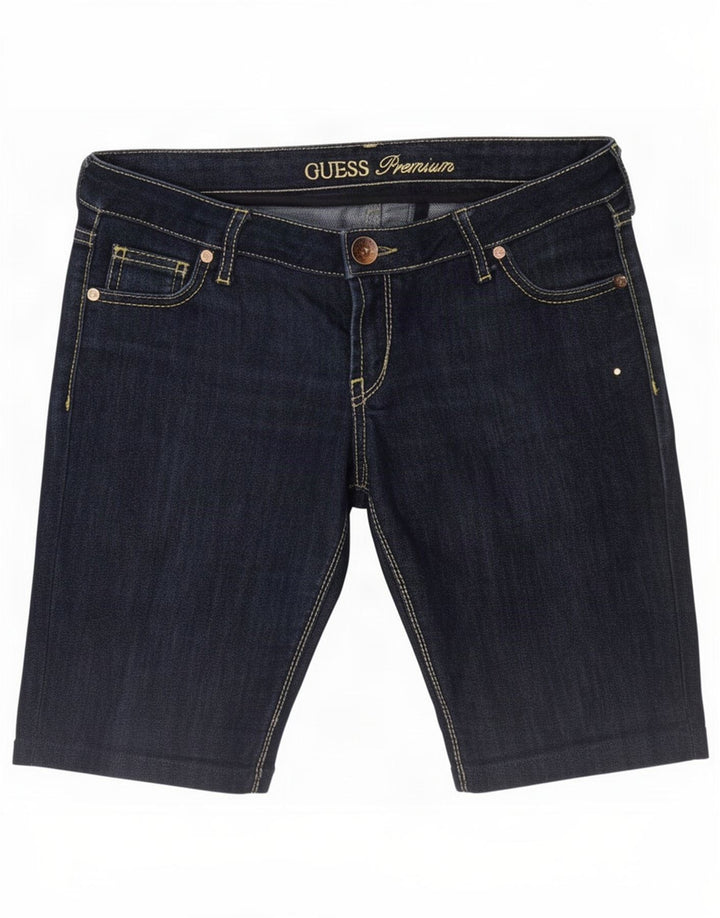 Женские джинсовые шорты Guess W31, средний темно-синий, хлопок