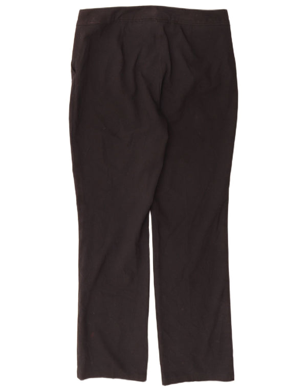 Женские прямые костюмные брюки Marks & Spencer UK 12, средние W32 L31, черные