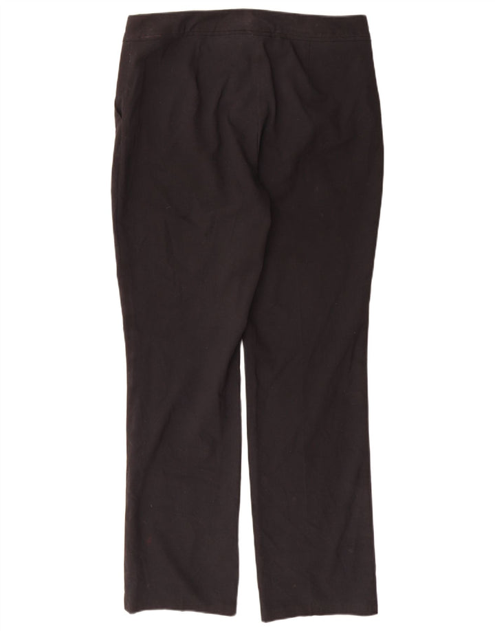 Женские прямые костюмные брюки Marks & Spencer UK 12, средние W32 L31, черные