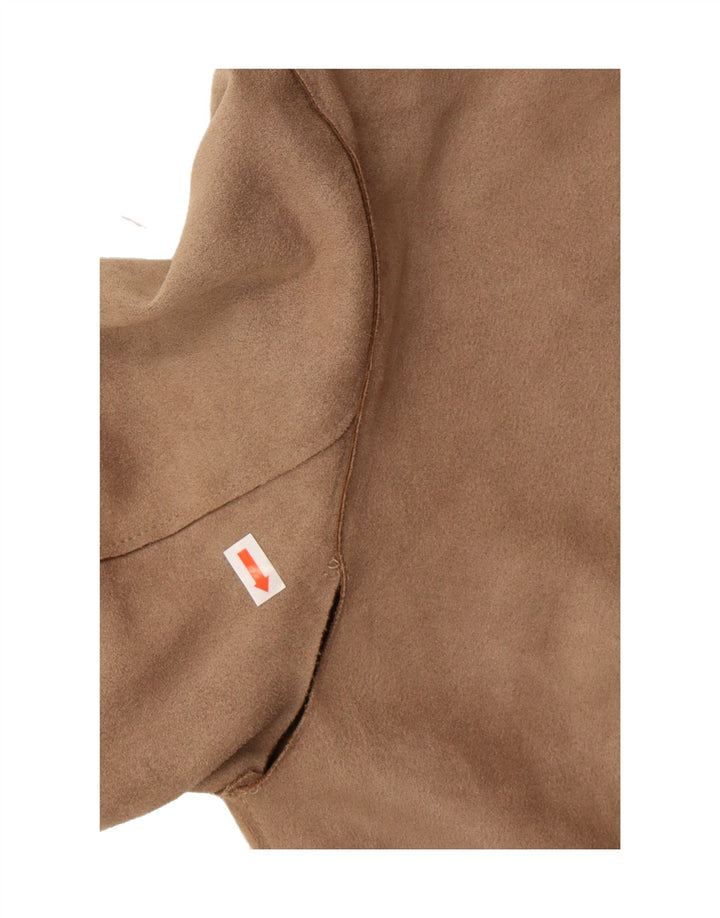 ZARA Womens Hooded Overcoat UK 14 Medium Beige Polyester Vintage Zara and Second-Hand Zara from Messina Hembry 