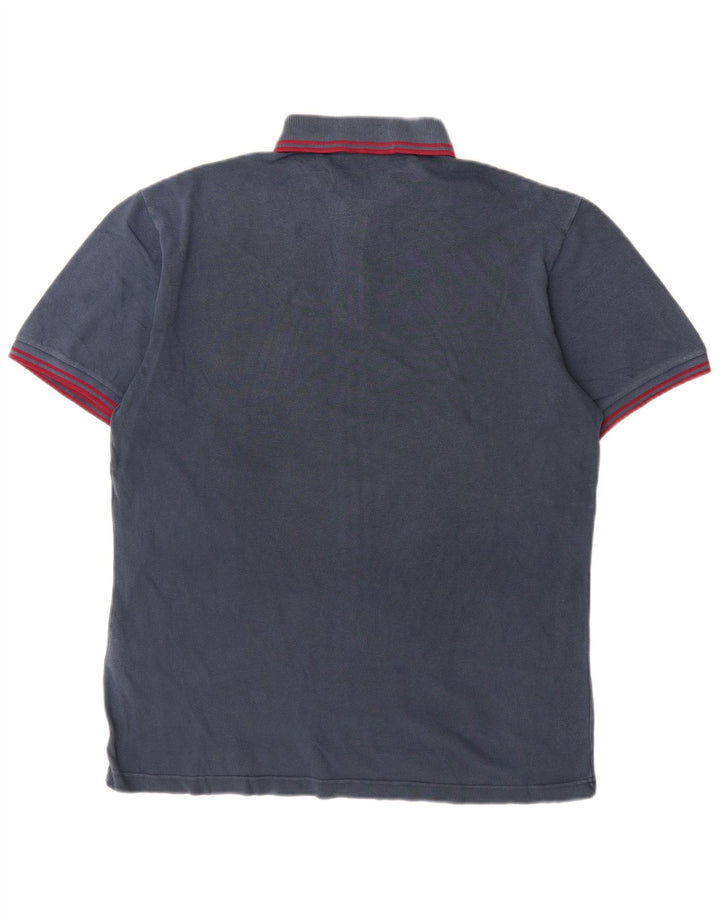 Мужская рубашка-поло Fred Perry, темно-синяя, хлопковая