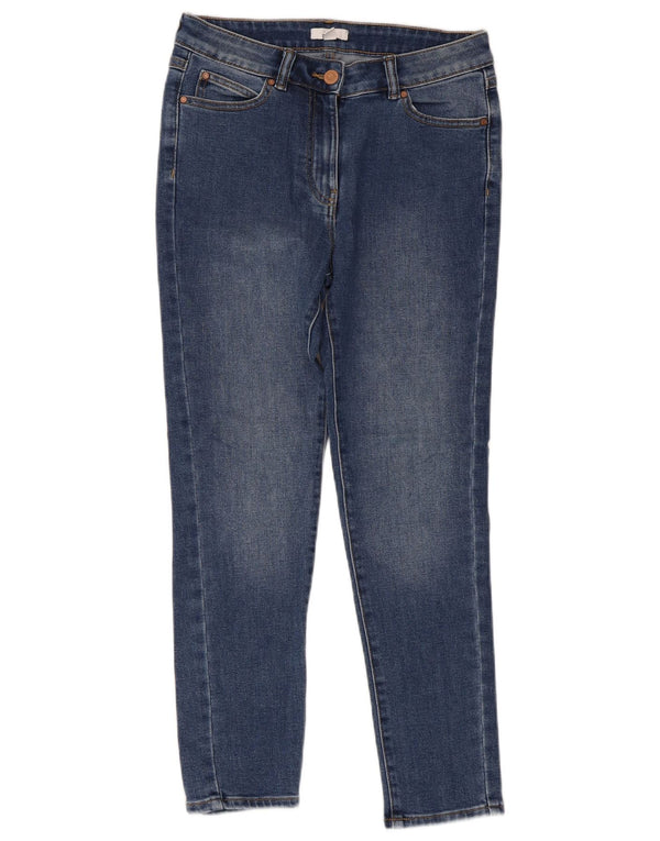 Женские джинсы скинни M&Co UK 10, маленькие W28 L25, синие, хлопок