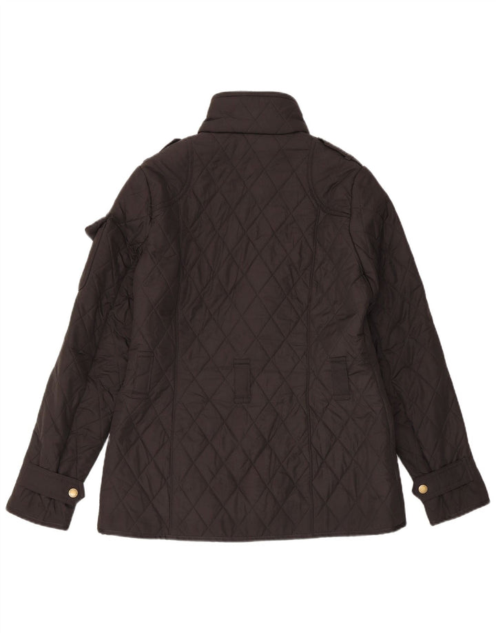Женская стеганая куртка Barbour в стиле милитари UK 10, маленькая, черная, полиэстер