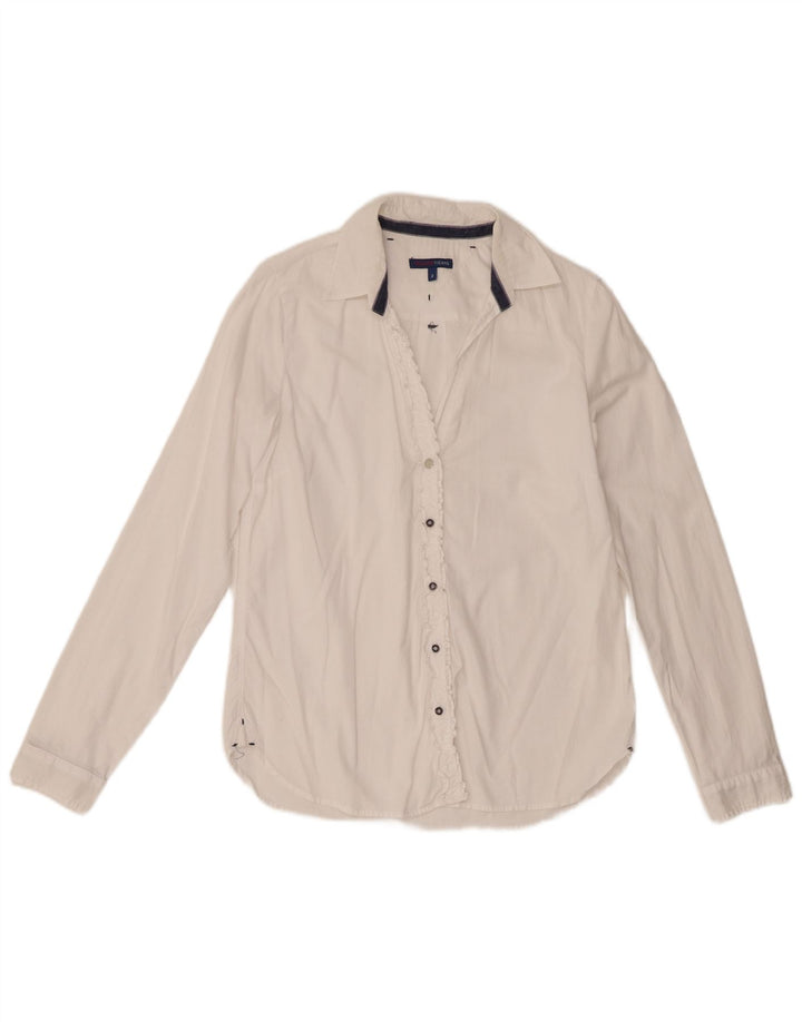 Рубашка женская Trussardi Jeans UK 10 маленькая белая