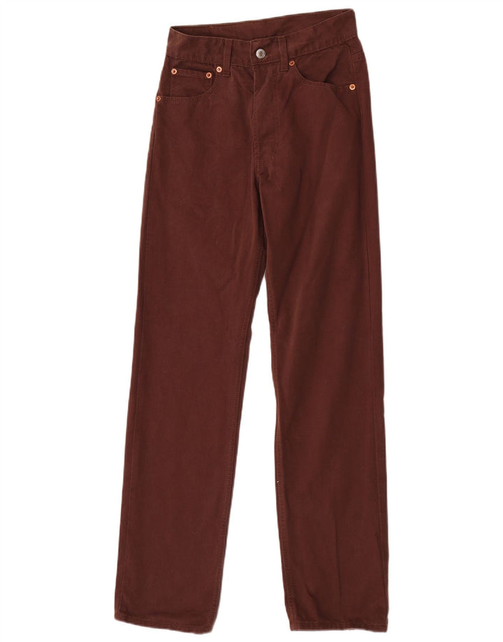 Женские прямые джинсы Levi's 501 W29 L32 коричневые, хлопок
