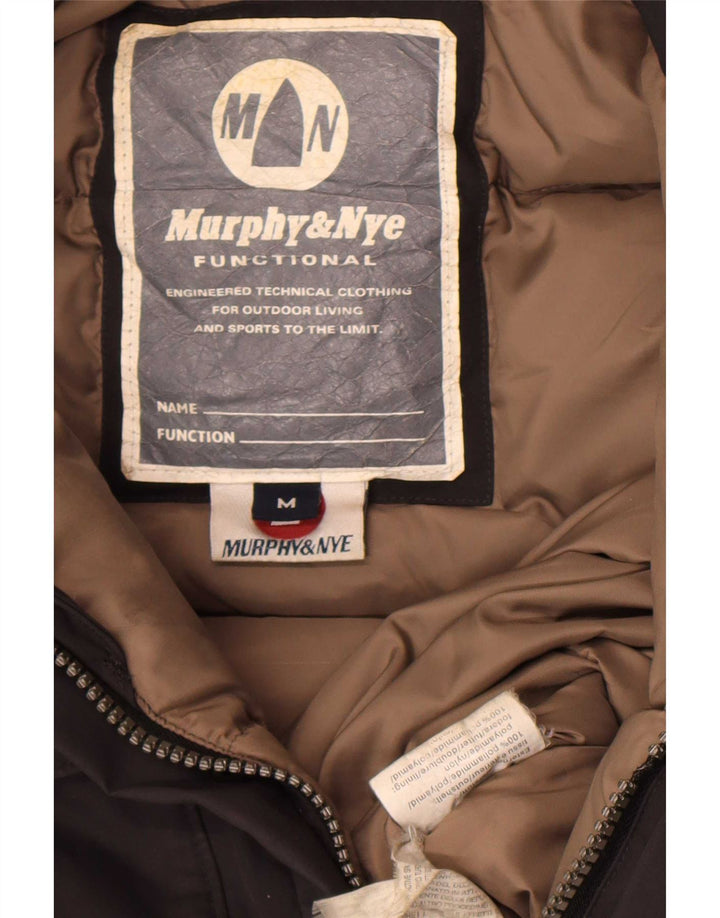 Мужская стеганая куртка с капюшоном Murphy & Nye UK 38, средний черный