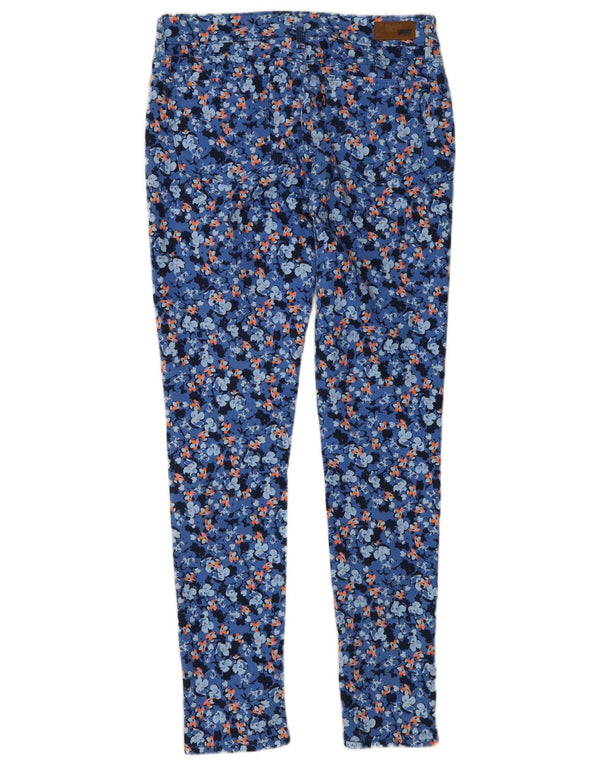 Женские джинсы скинни Levi's Demi Curve Modern Rise W27 L32 Синие с цветочным принтом