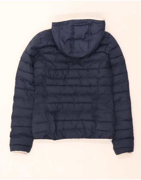 Женская утепленная куртка Adidas с капюшоном UK 6 XS Темно-синий полиэстер