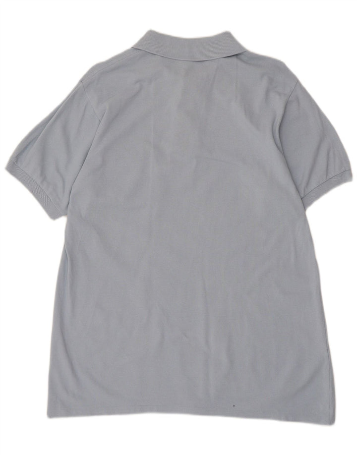 Мужская рубашка-поло Lacoste, размер 4, средний синий хлопок