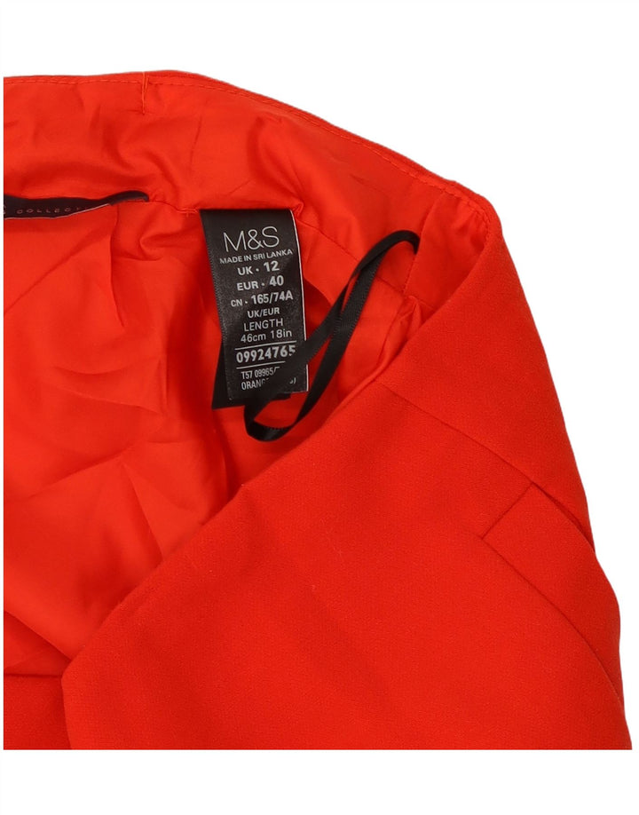 Женская мини-юбка Marks & Spencer UK 12, средний W30, красный полиэстер