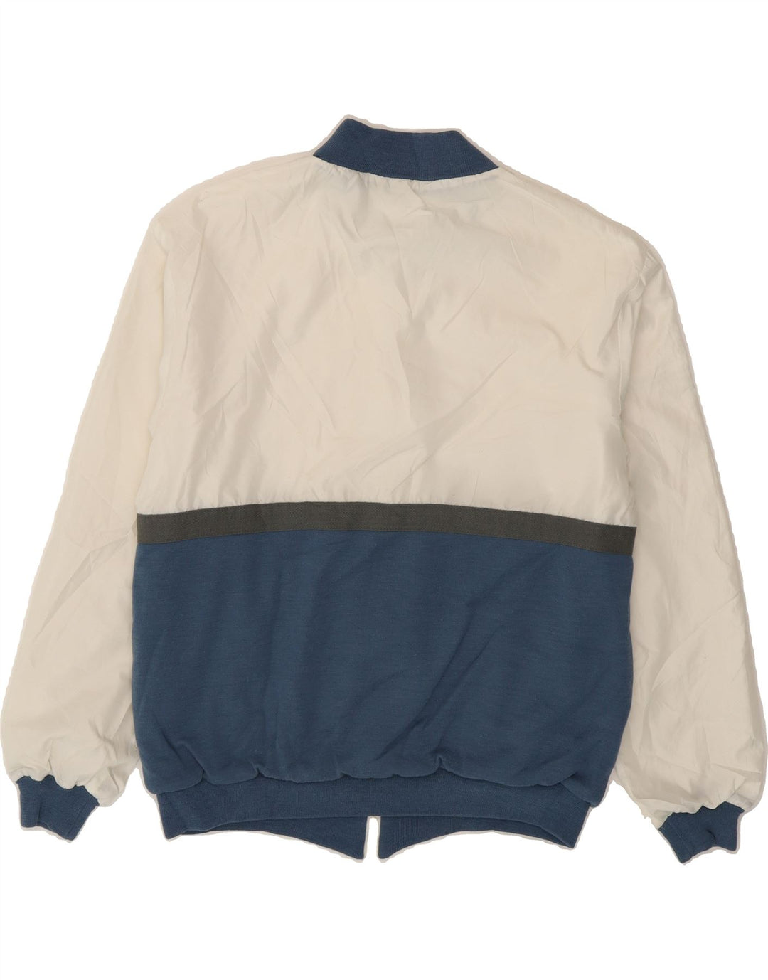 PIERRE CARDIN Mens Bomber Jacket UK 36 Small White Colourblock Vintage Pierre Cardin and Second-Hand Pierre Cardin from Messina Hembry 