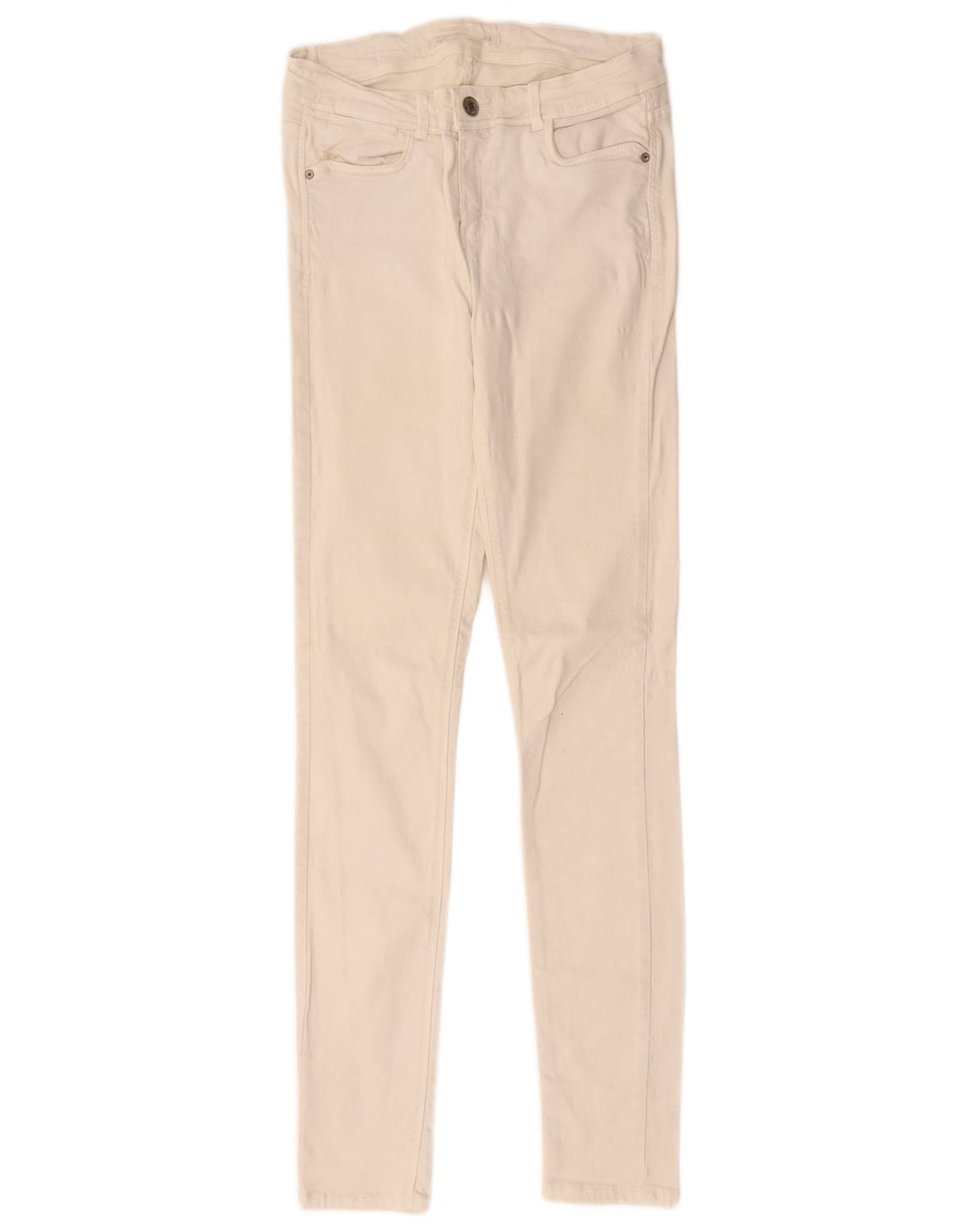 Женские джинсы скинни Zara W28 L31 Бежевые