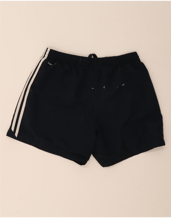 Мужские спортивные шорты Adidas Climalite среднего размера, темно-синие, полиэстер
