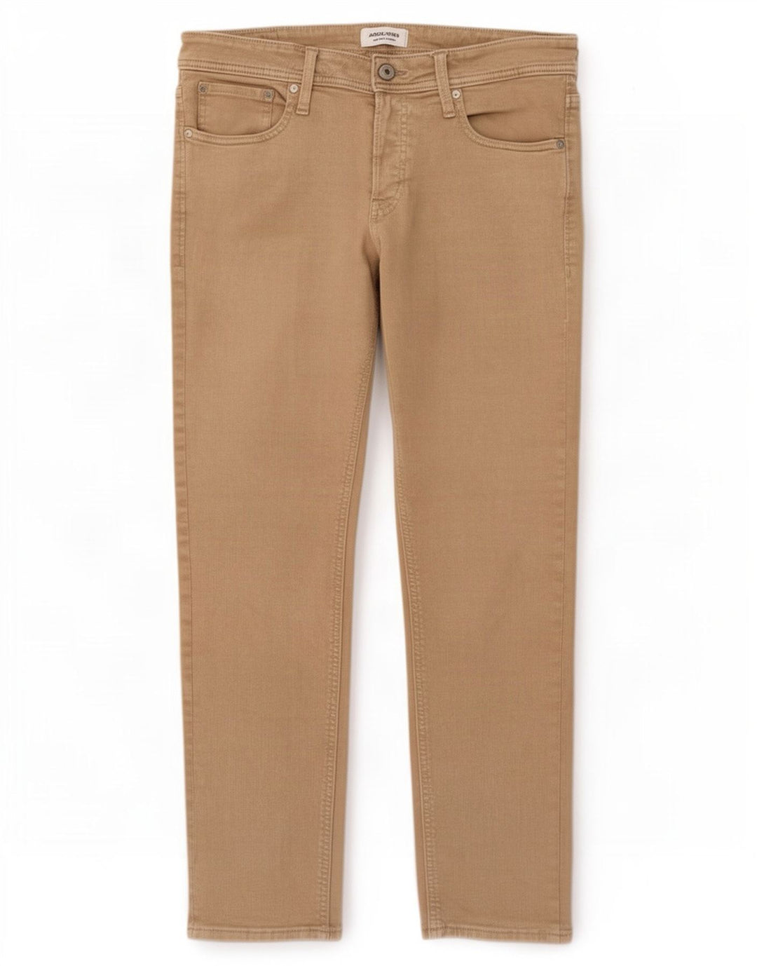 Мужские узкие джинсы Jack & Jones W34 L32, бежевый хлопок