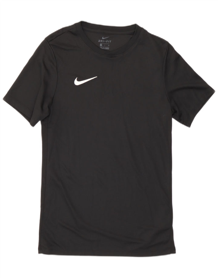 Мужская футболка Nike, маленькая, черная, спортивная из полиэстера