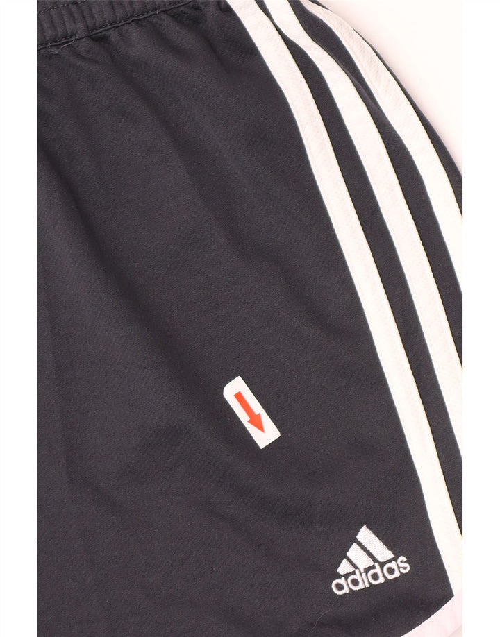 Женские спортивные шорты Adidas UK 16, большие темно-синие, полиэстер