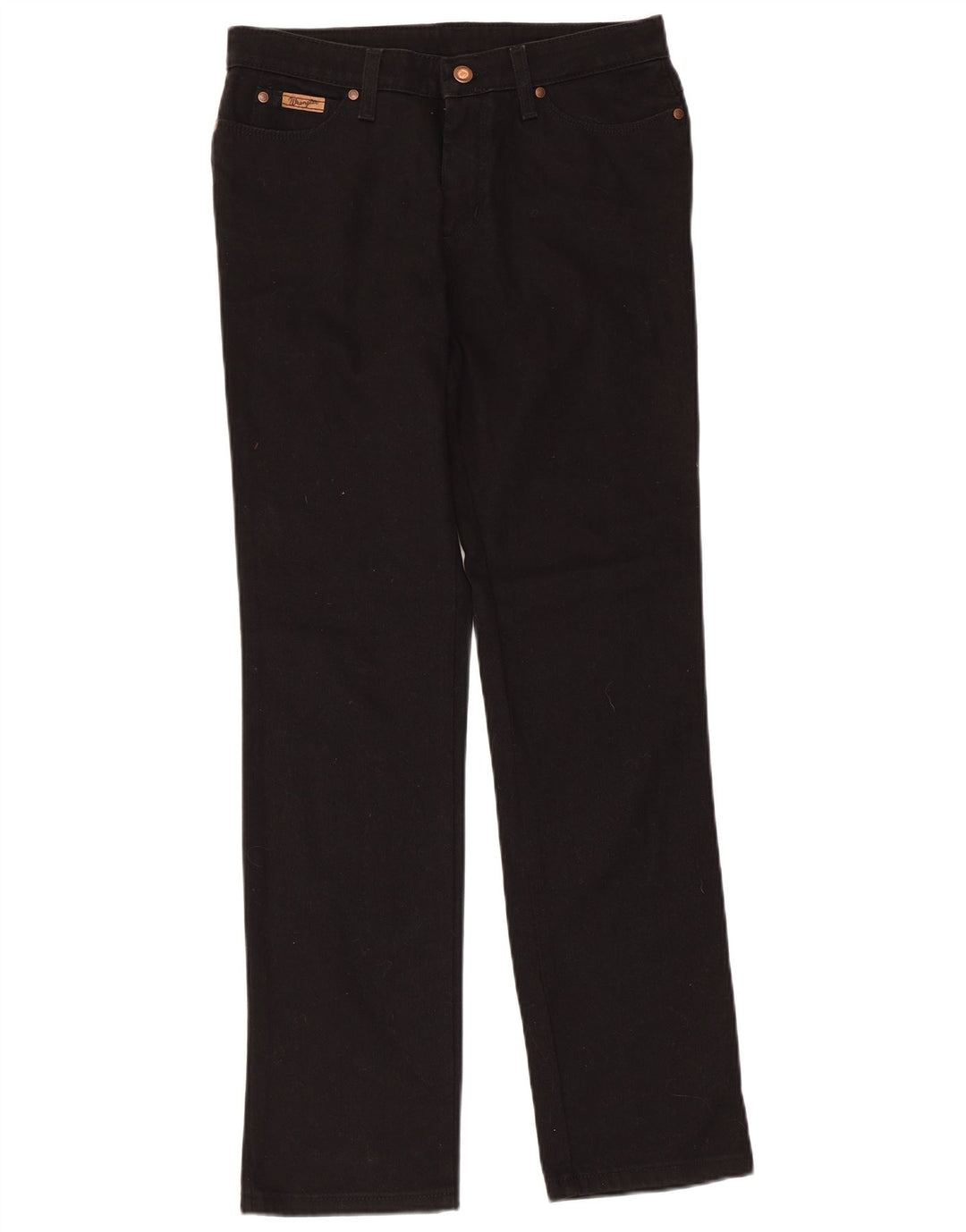 Мужские прямые джинсы WRANGLER W30 L31, черный хлопок