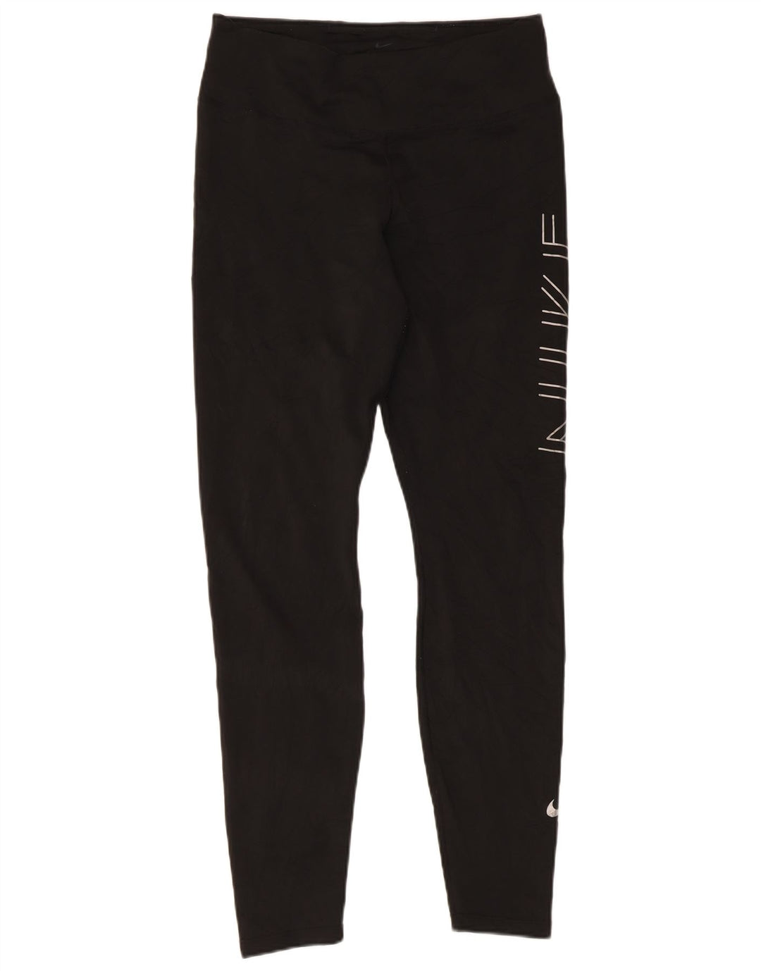 Женские леггинсы с рисунком Nike Dri Fit UK 14, большие черные