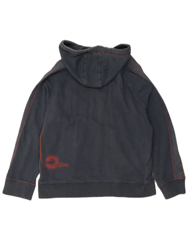 Мужской джемпер с капюшоном FAT FACE, хлопковый, серого цвета с рисунком