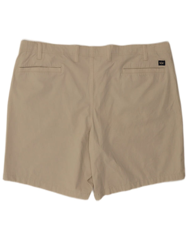 DOCKERS Mens Chino Shorts W48 4XL Beige Cotton