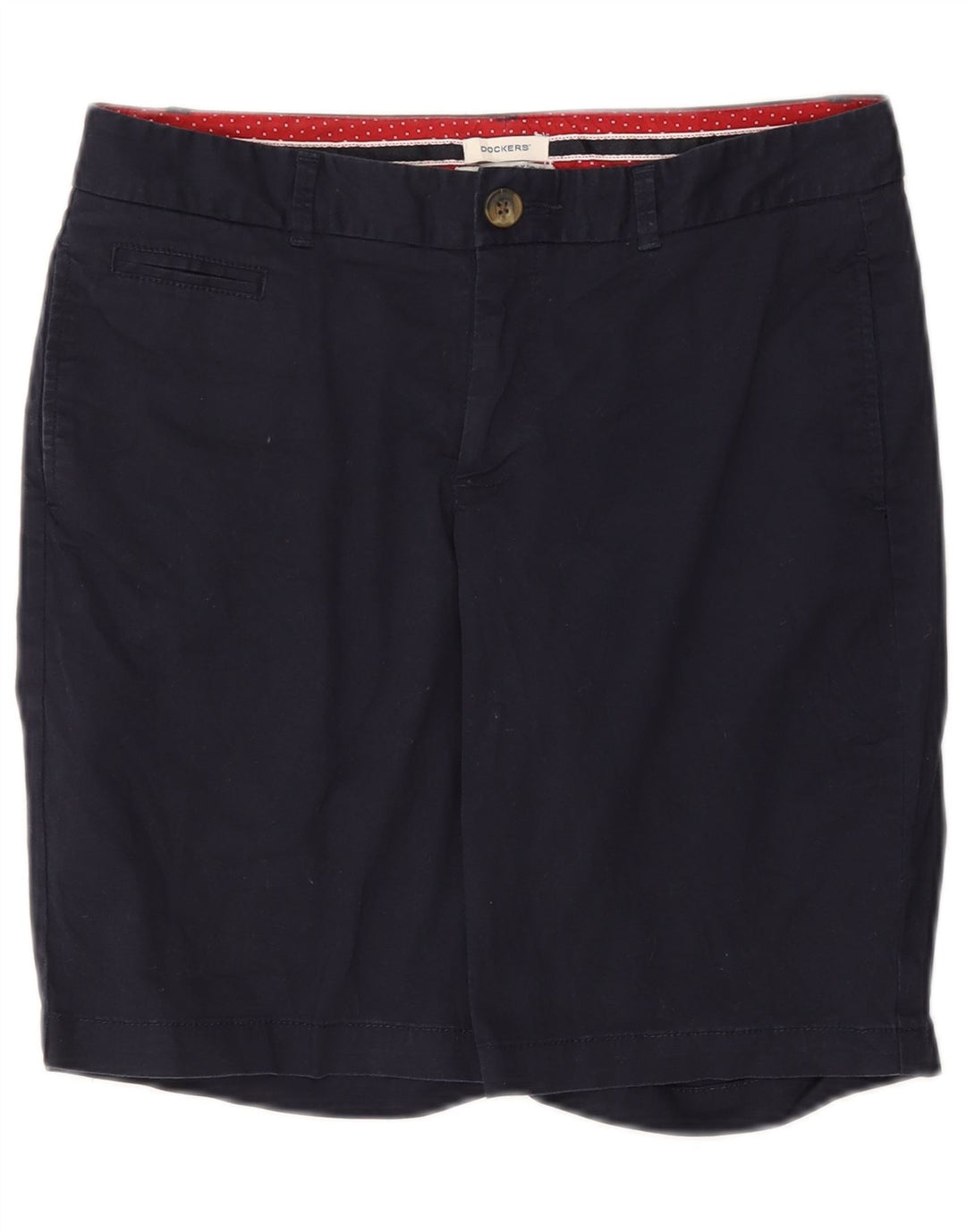 Женские шорты чинос DOCKERS слегка пышные, США 6, средние W30, темно-синие