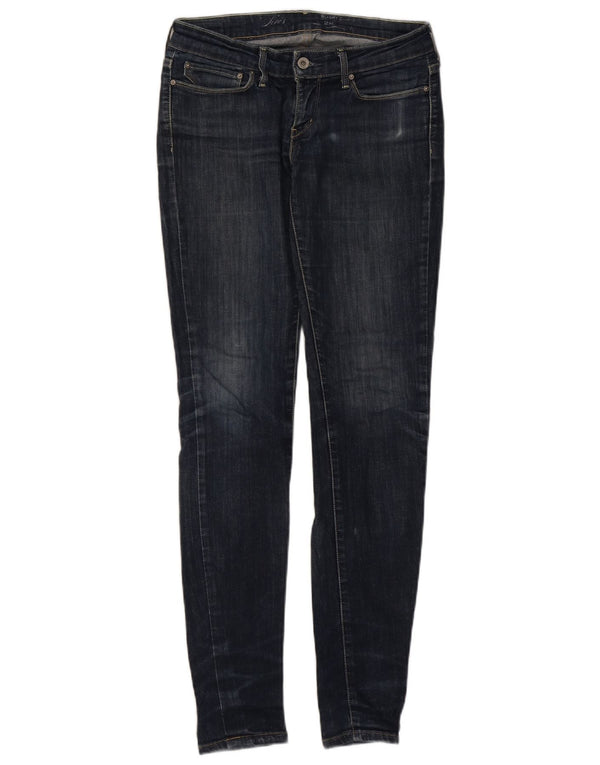 Женские джинсы скинни Levi's W28 L34 Темно-синие, хлопок