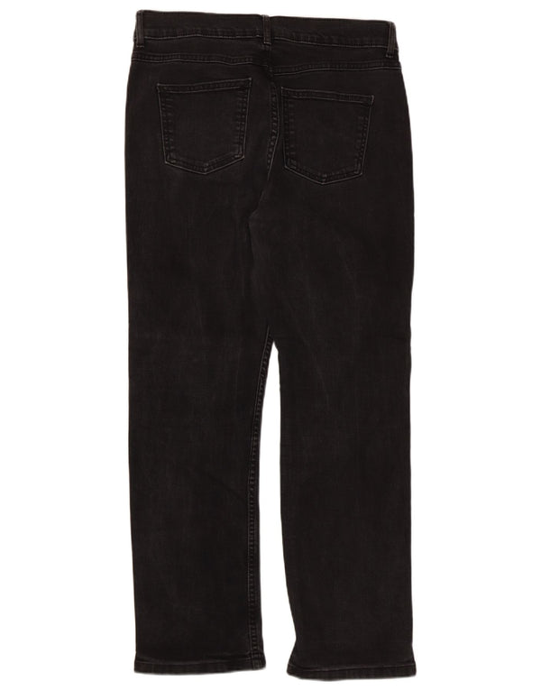 Женские прямые джинсы Marks & Spencer UK 14, большие W32 L27, черный хлопок