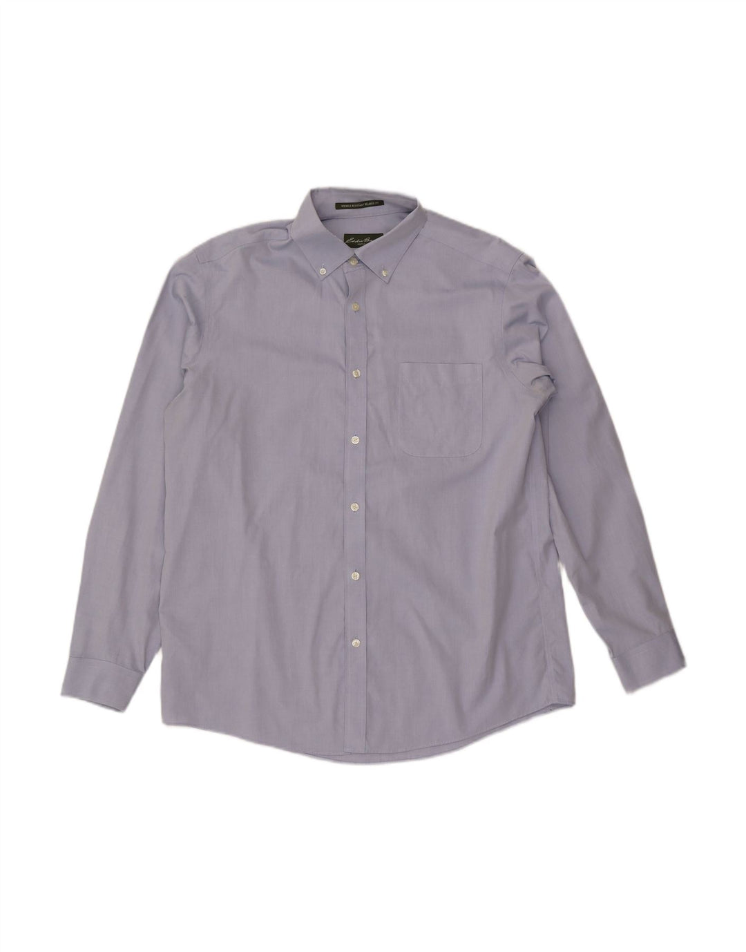 EDDIE BAUER Mens Relaxed Fit Shirt Large Blue Cotton