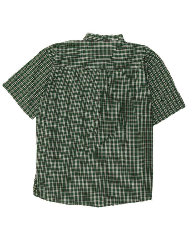 Wrangler Mens Riata Short Sleeve Shirt 3XL Green Check Cotton