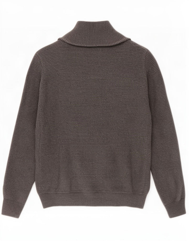 Мужской кардиган Jack & Jones, большой серый хлопковый свитер