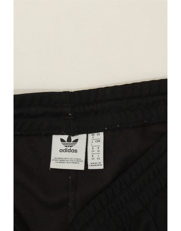 ADIDAS Womens Tracksuit Trousers UK 8 Small Black Polyester Vintage Adidas and Second-Hand Adidas from Messina Hembry 