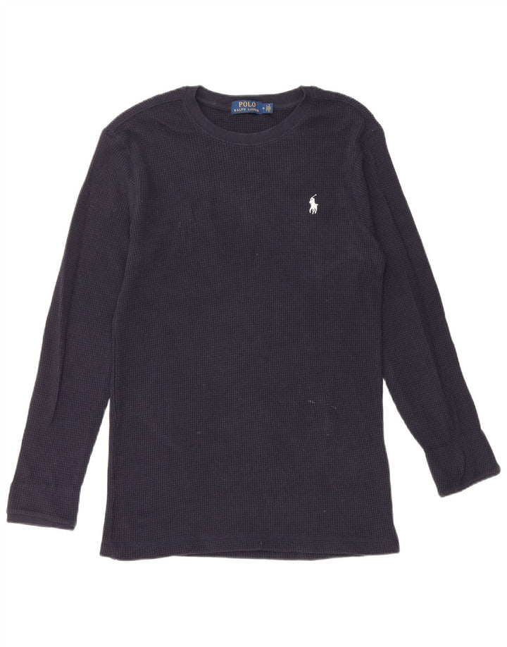 Мужской топ POLO RALPH LAUREN с длинным рукавом, средний, темно-синий, хлопок