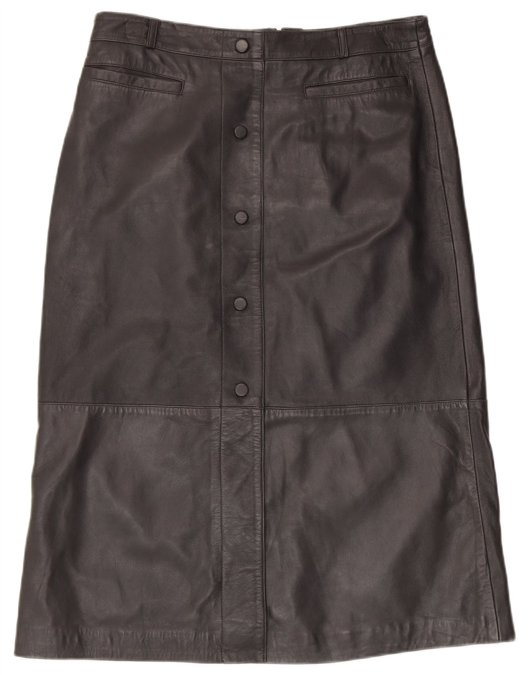 Женская кожаная юбка MINT VELVET UK 14, большая W34, черная кожа