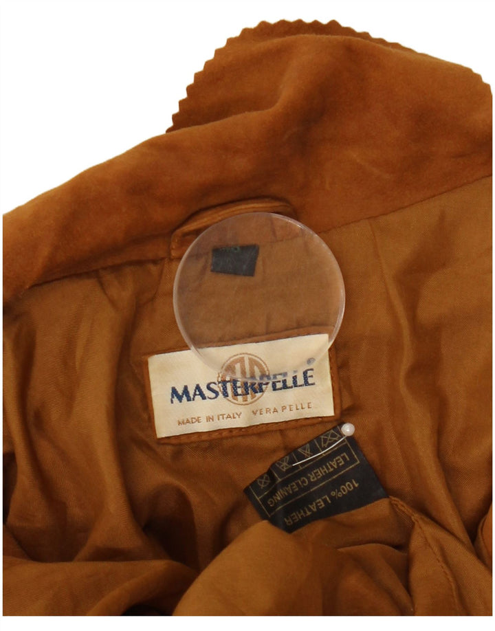 MASTERPELLE Женская замшевая куртка IT 48 XL Коричневая кожаная