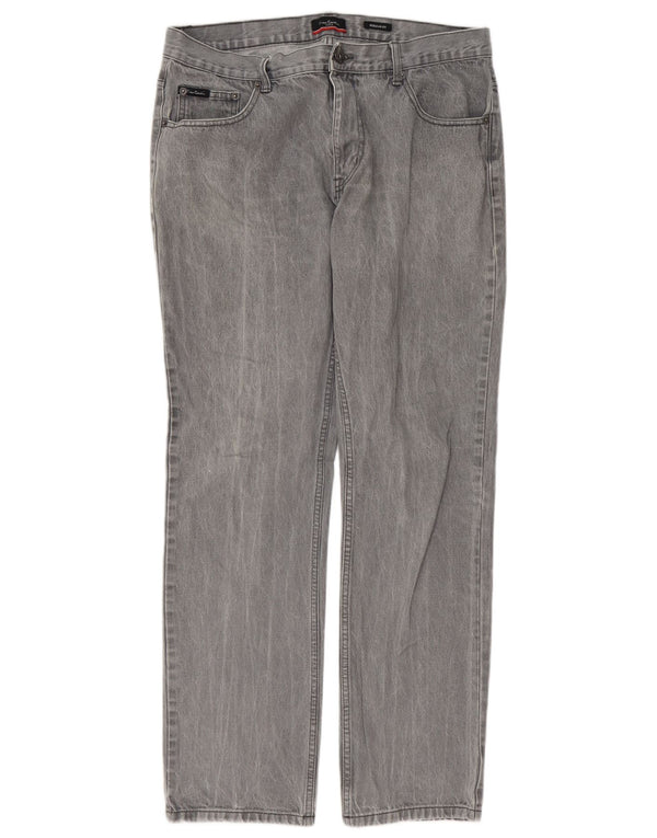 Мужские прямые джинсы прямого кроя Pierre Cardin W36 L32, серые, хлопковые