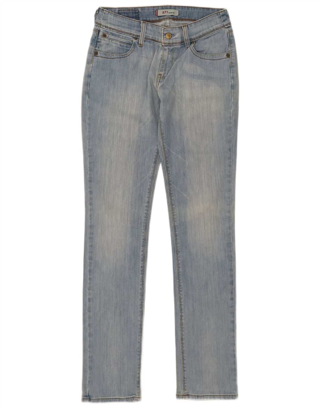 Женские узкие джинсы Levi's 571 W31 L34 синие, хлопок