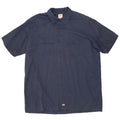 DICKIES Мужская рубашка с коротким рукавом 2XL темно-синяя, полиэстер
