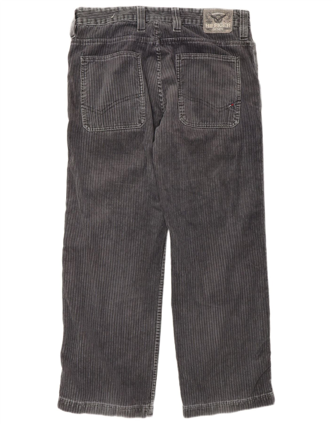 Tommy Hilfiger Мужские прямые вельветовые брюки W34 L30 Серые