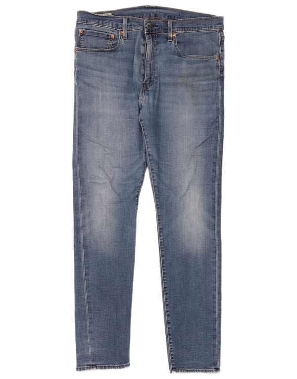 Мужские узкие джинсы Levi's W34 L32 синие, хлопок