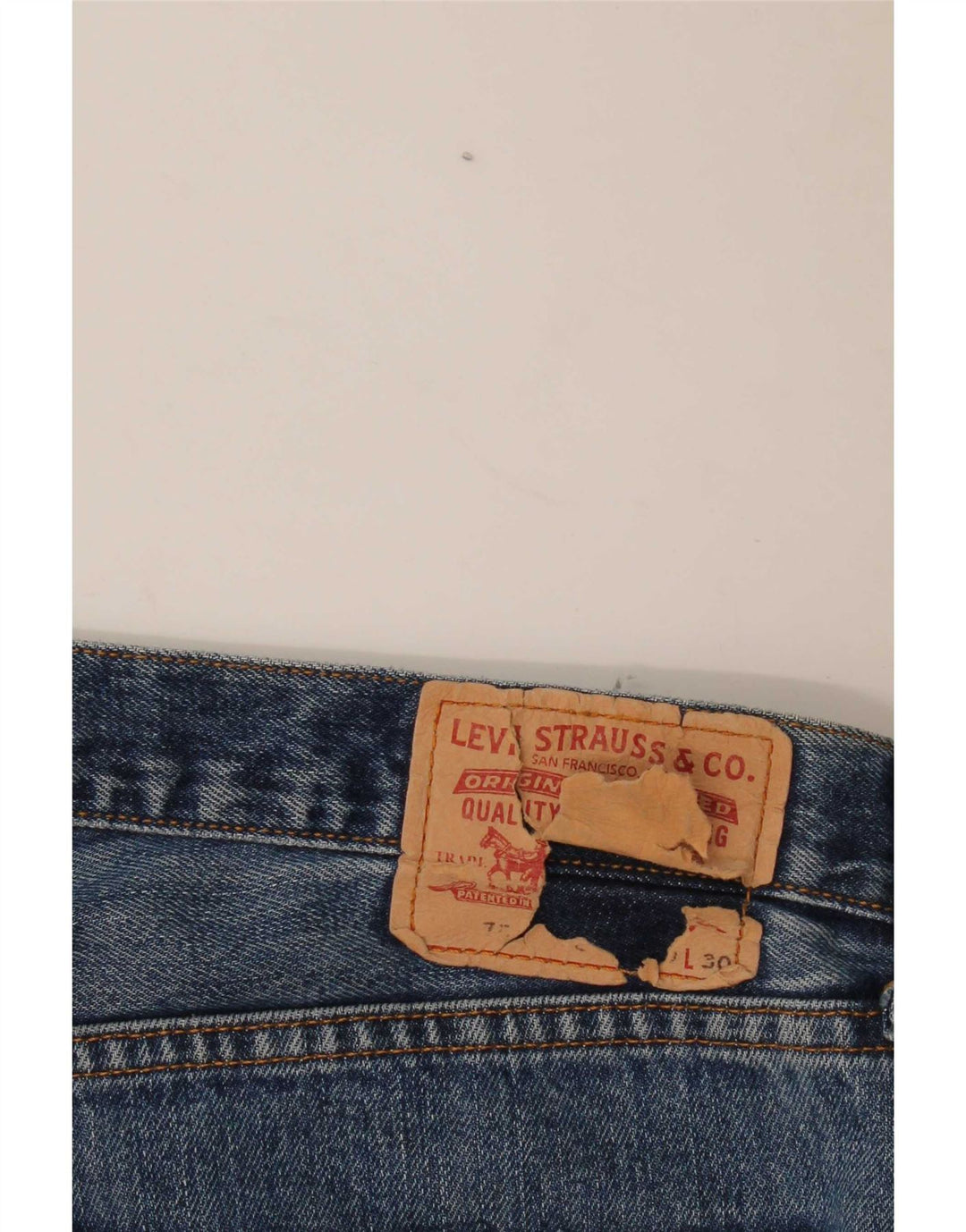 Женские прямые джинсы Levi's W40 L30 синие, хлопок