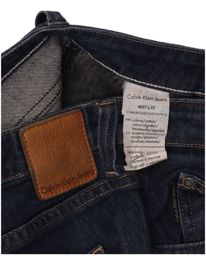 Женские джинсы скинни Calvin Klein W27 L32 Темно-синие, хлопок