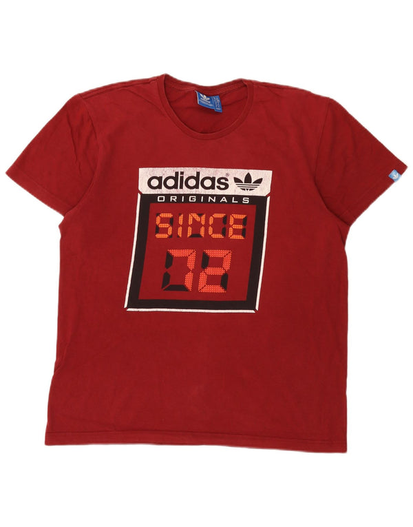 Мужская футболка с рисунком Adidas Top Medium Burgundy