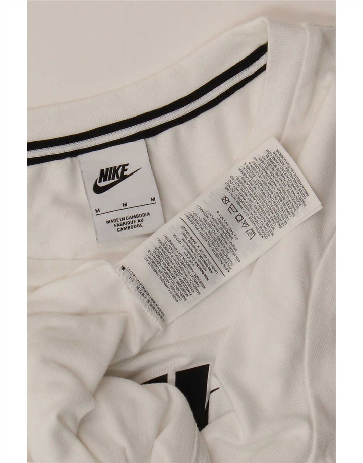 Женская футболка с рисунком Nike Top UK 14, средний белый полиэстер